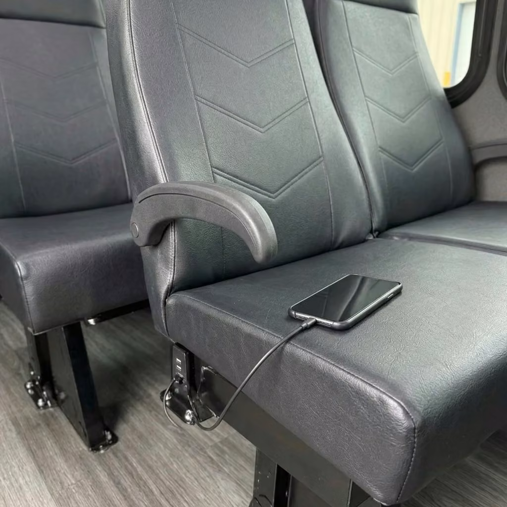 torrington 15 passenger minibus usb charging
