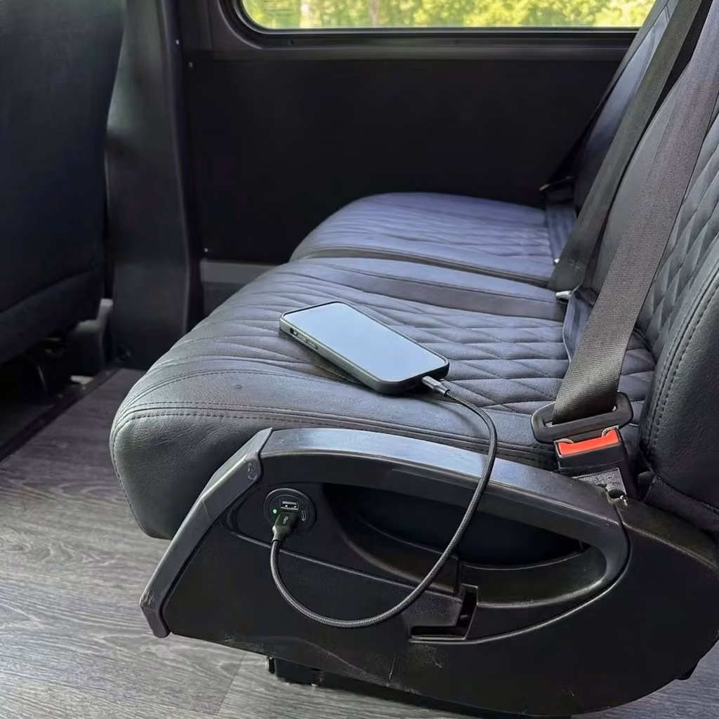torrington 20 passenger minibus usb charging