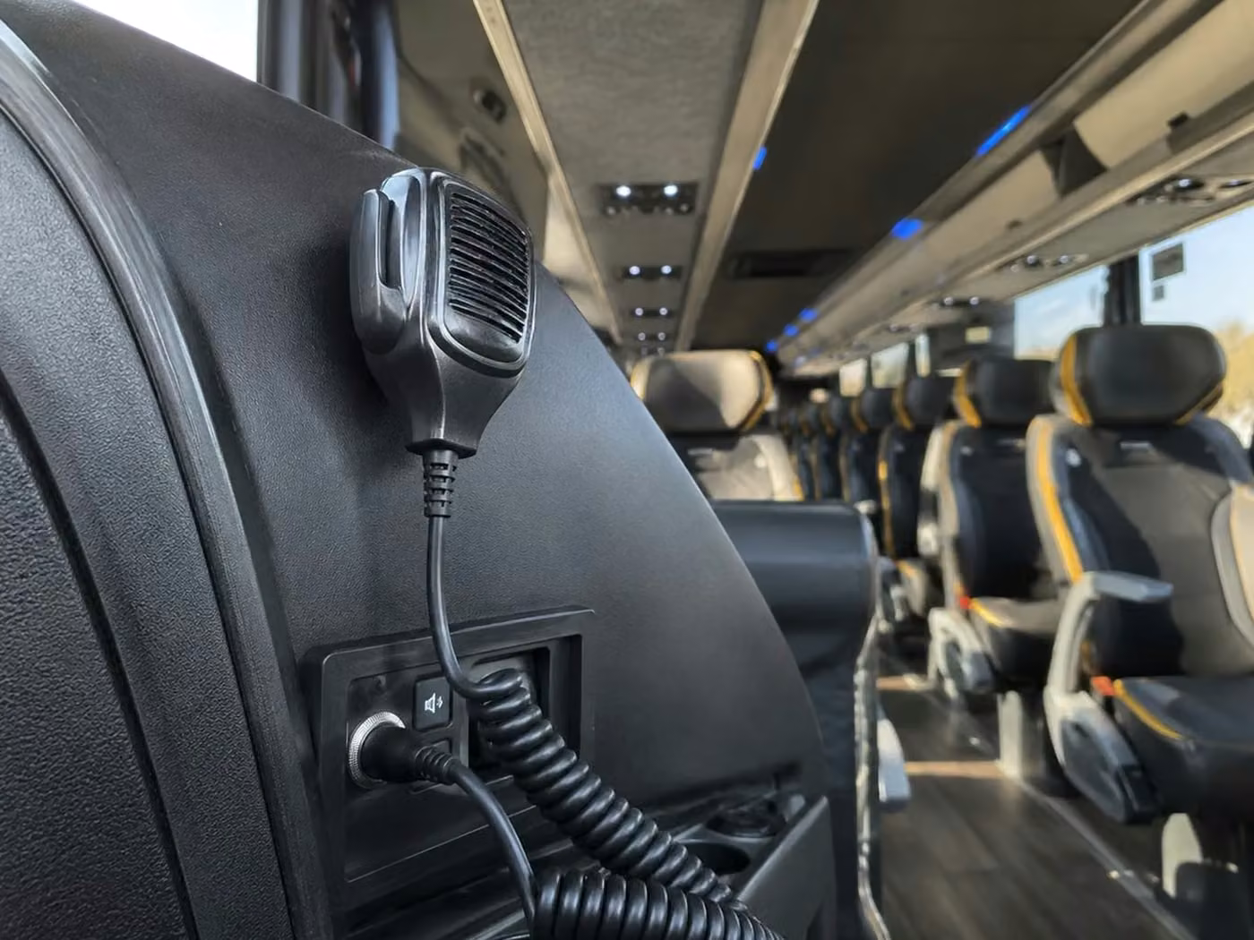 torrington 56 passenger charter bus pa system