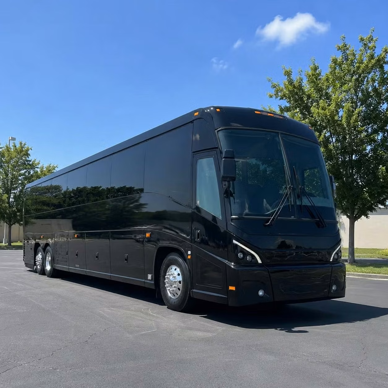 torrington 56 passenger long distance charter buses with onboard restrooms