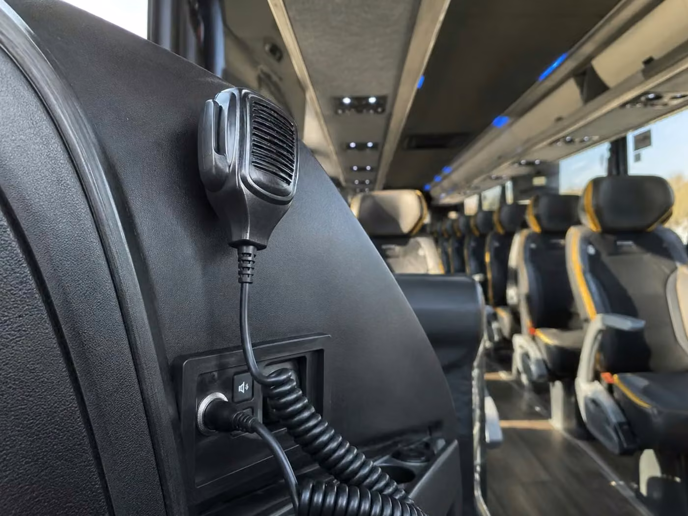 torrington charter bus pa system
