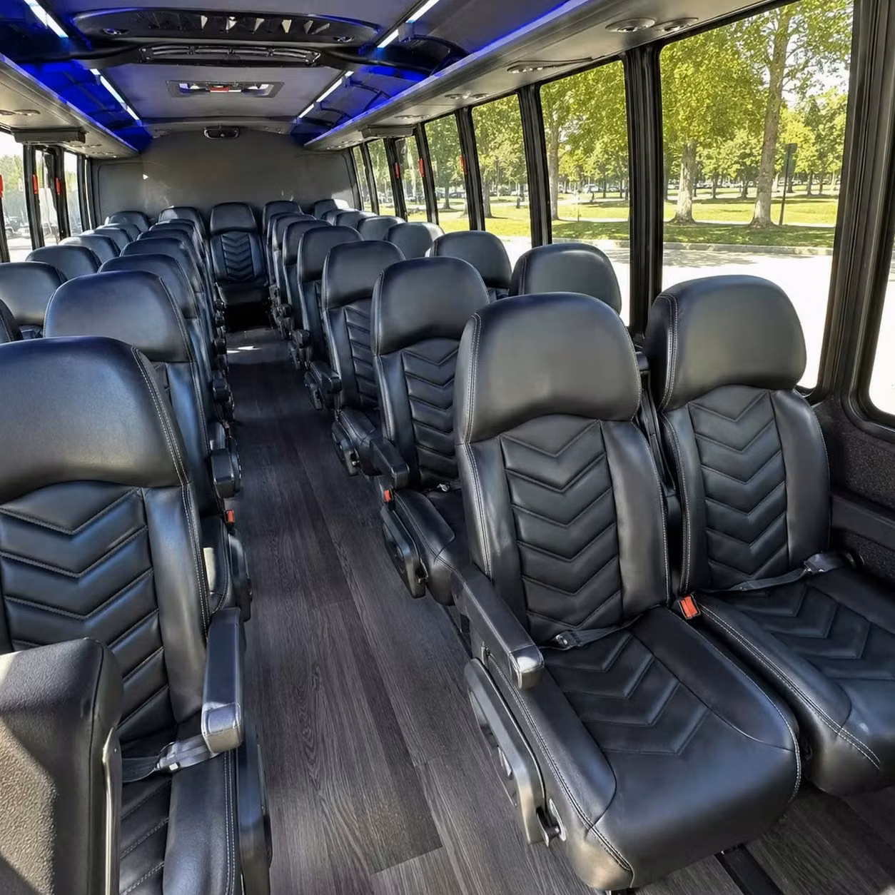 28 passenger minibus inside