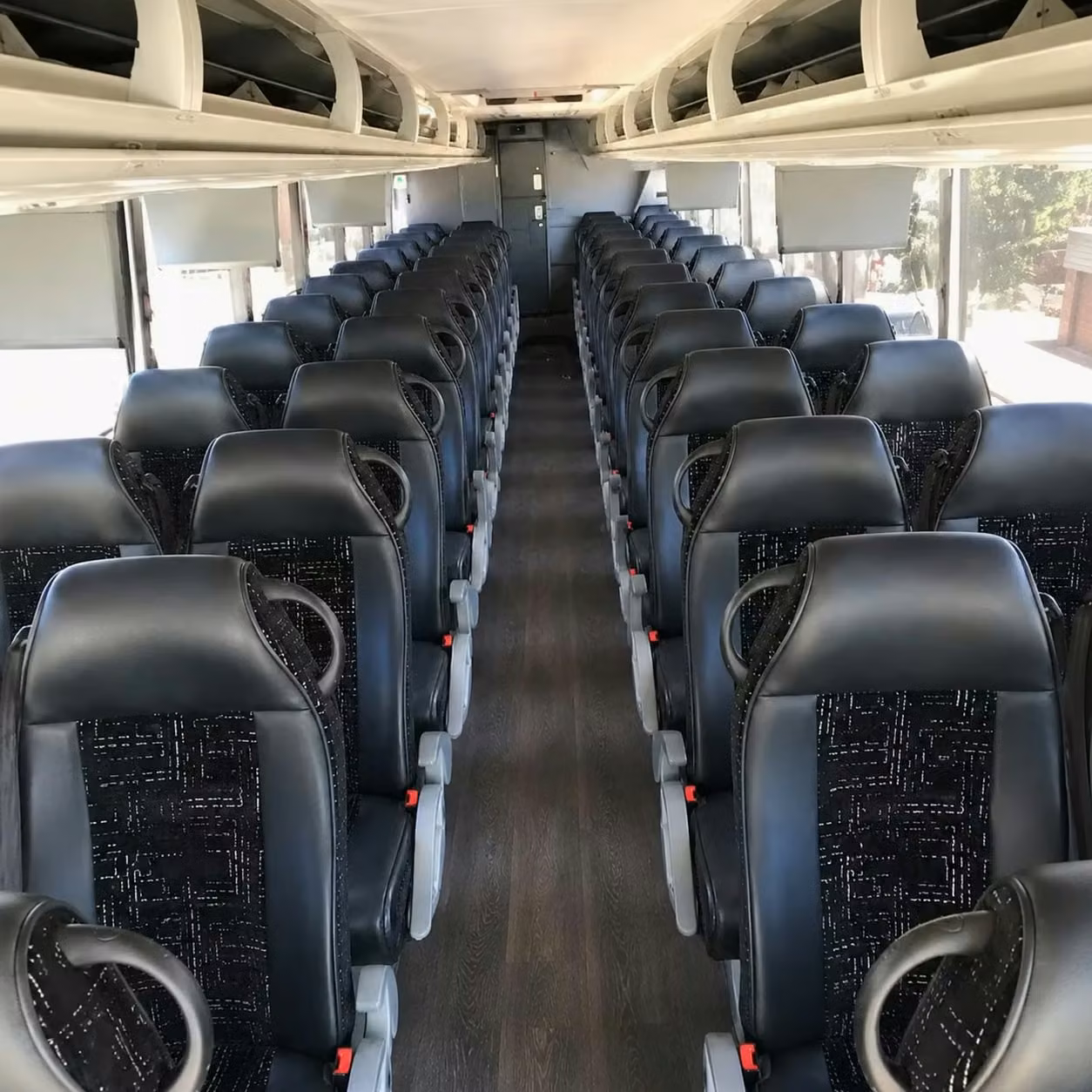 56 passenger charter bus interior