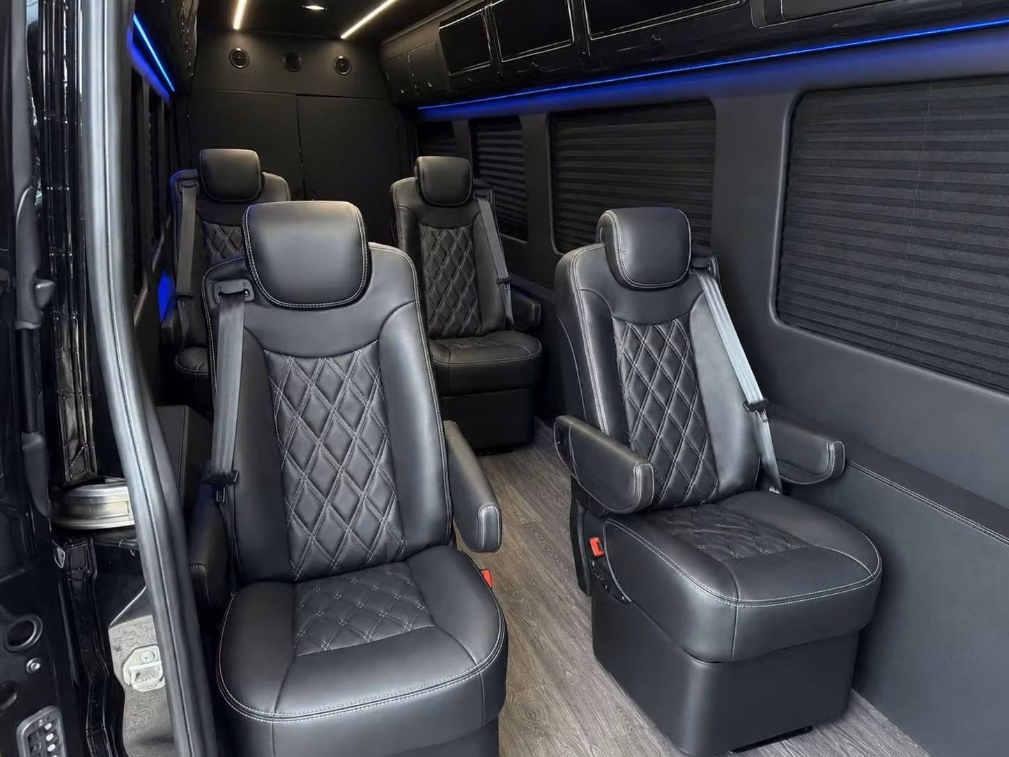 sprinter van with driver inside